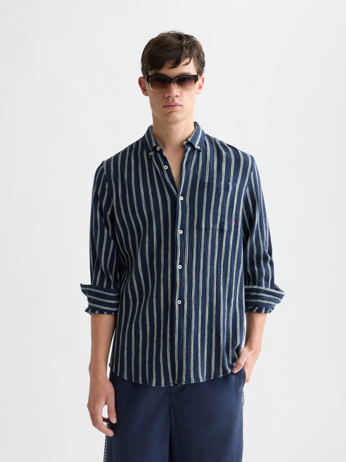 Striped crinkle shirt - Scotch & Soda AU
