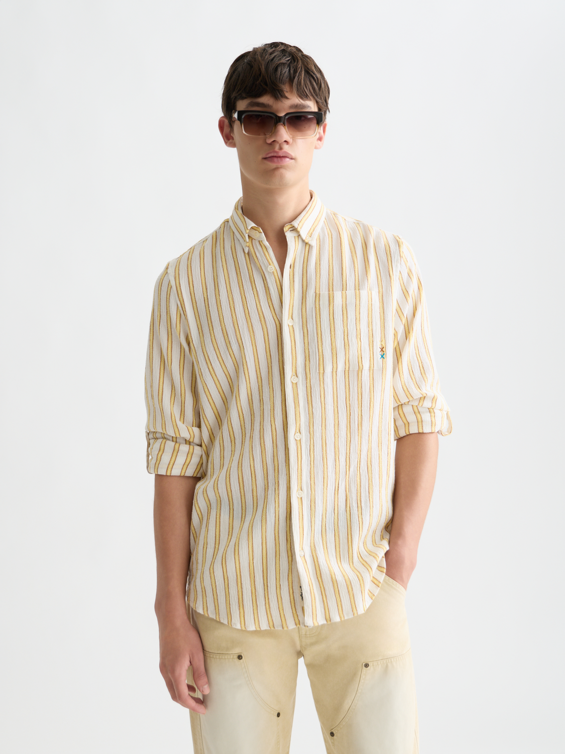 Striped crinkle shirt - Scotch & Soda AU