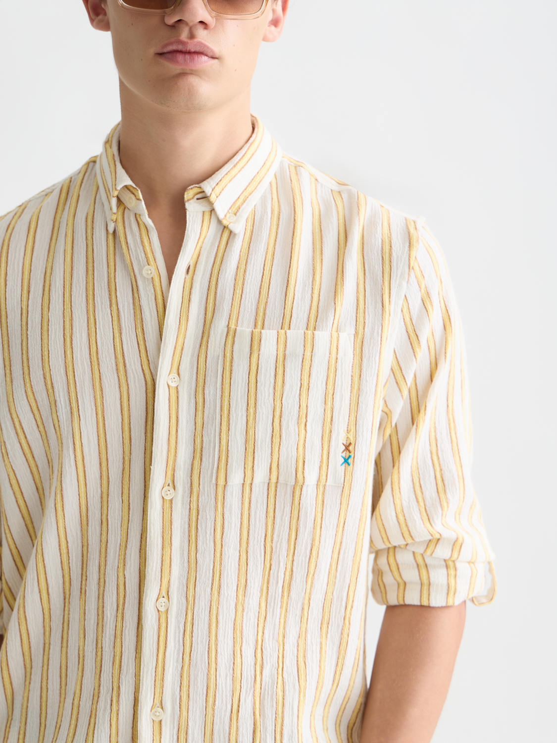 Striped crinkle shirt - Scotch & Soda AU