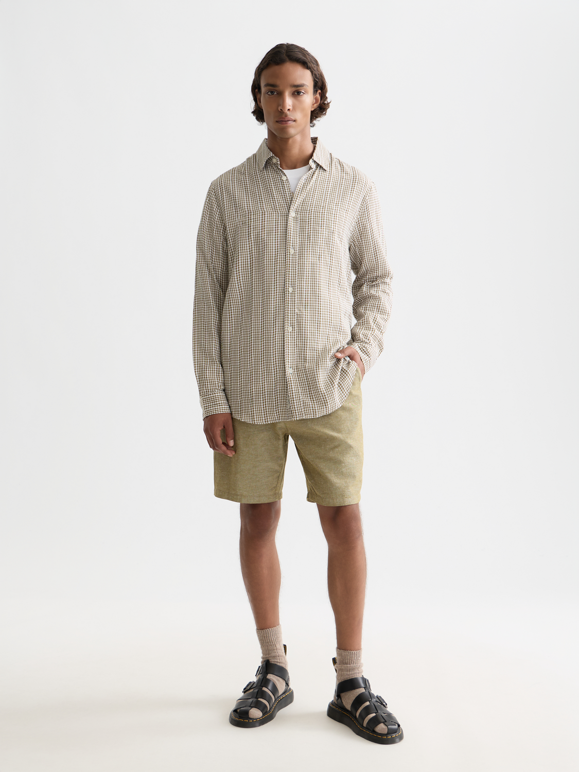 Poplin microcheck shirt - Scotch & Soda AU