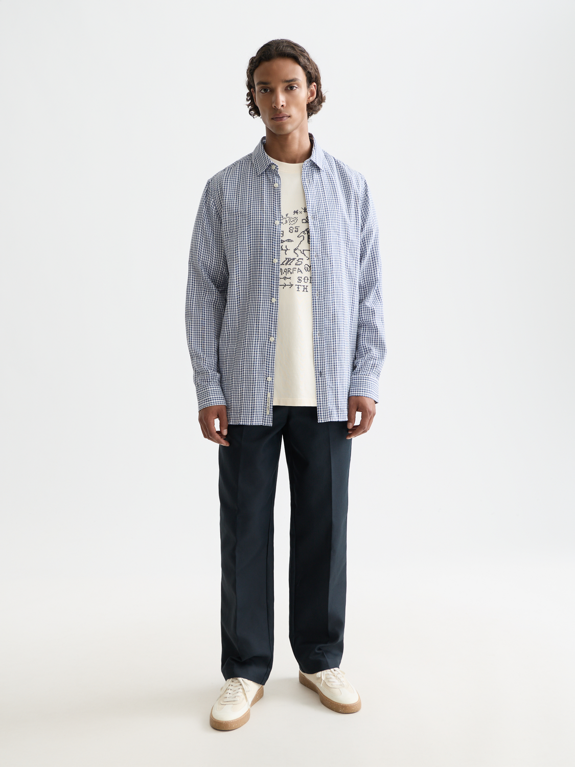 Poplin microcheck shirt - Scotch & Soda AU
