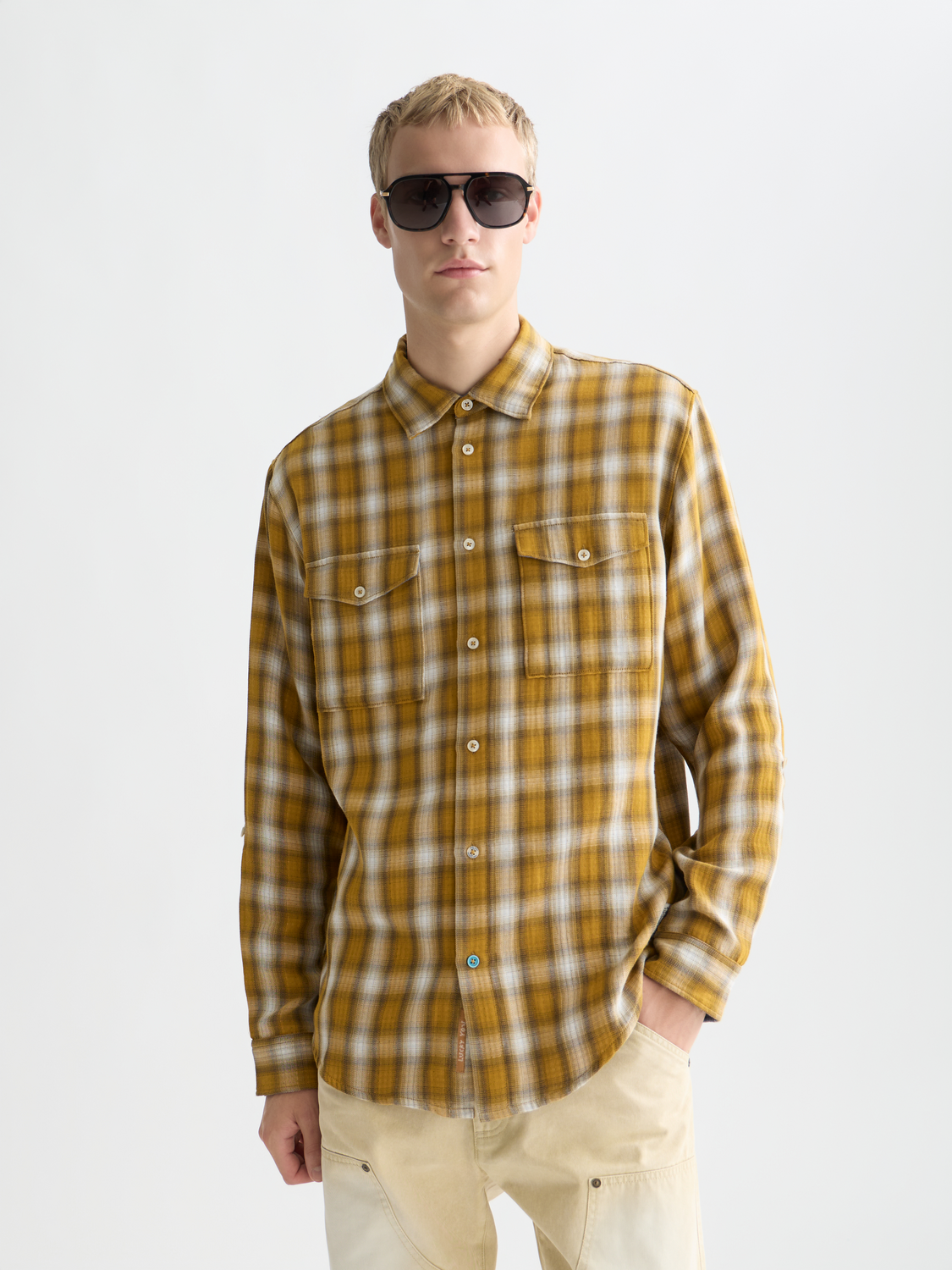 Double cloth check shirt - Scotch & Soda AU