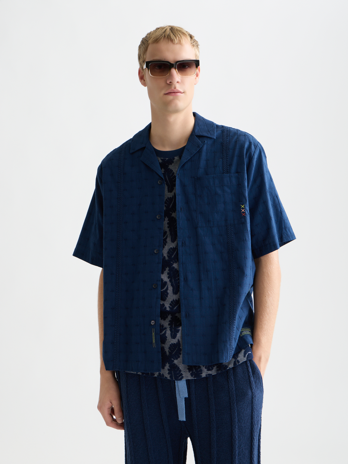Embroidered short sleeved shirt - Scotch & Soda AU