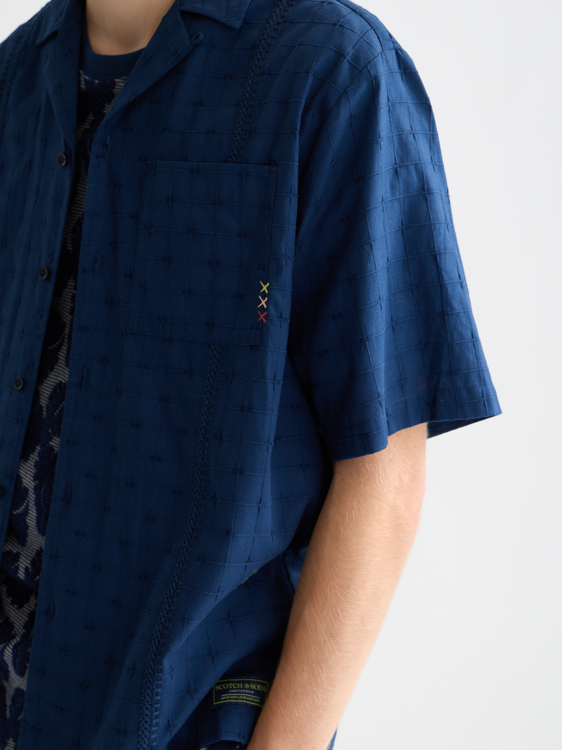 Embroidered short sleeved shirt - Scotch & Soda AU