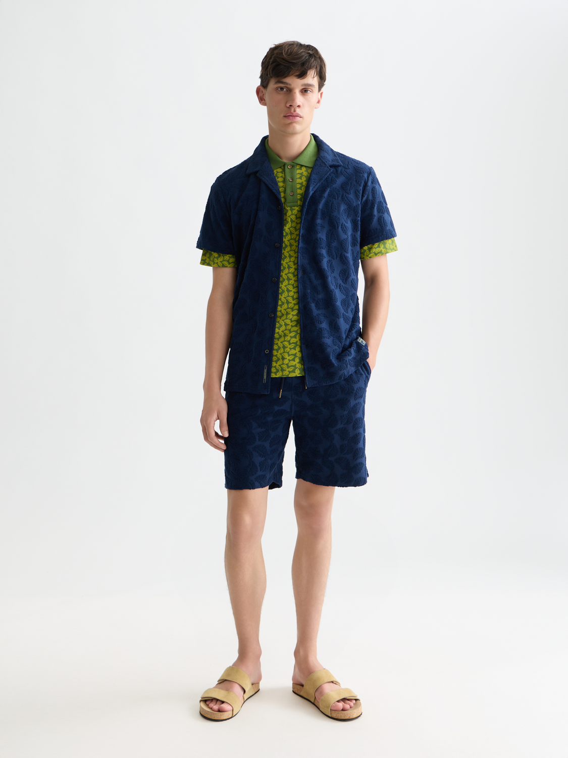 Terry jacquard short sleeved shirt - Scotch & Soda AU