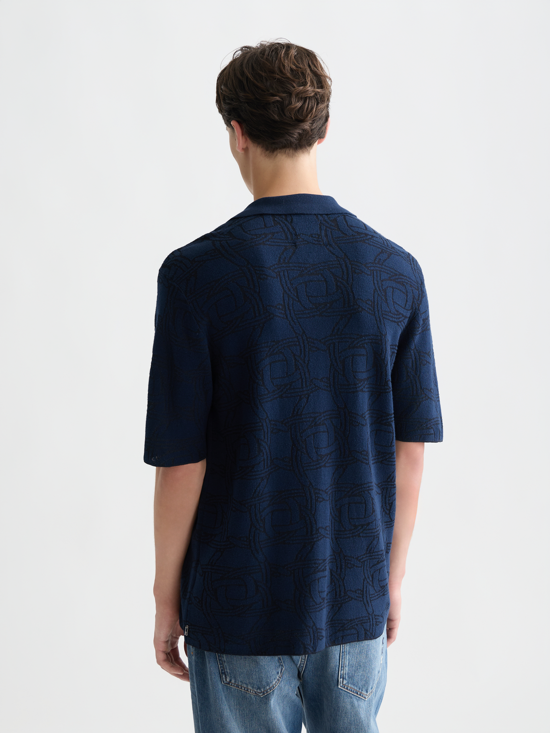 Knitted jaquard short sleeved shirt - Scotch & Soda AU