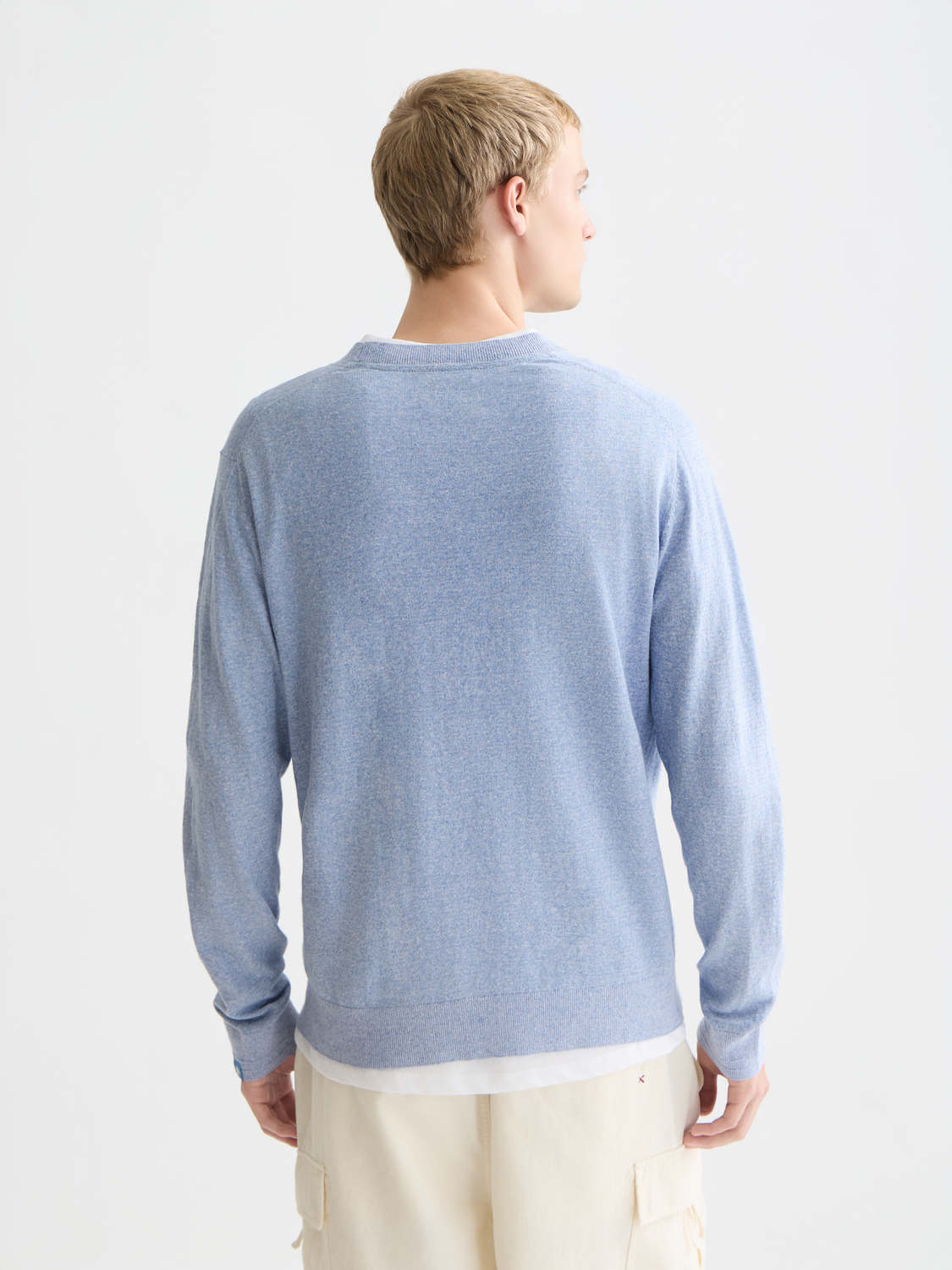 Linen-blend melange pullover - Scotch & Soda AU