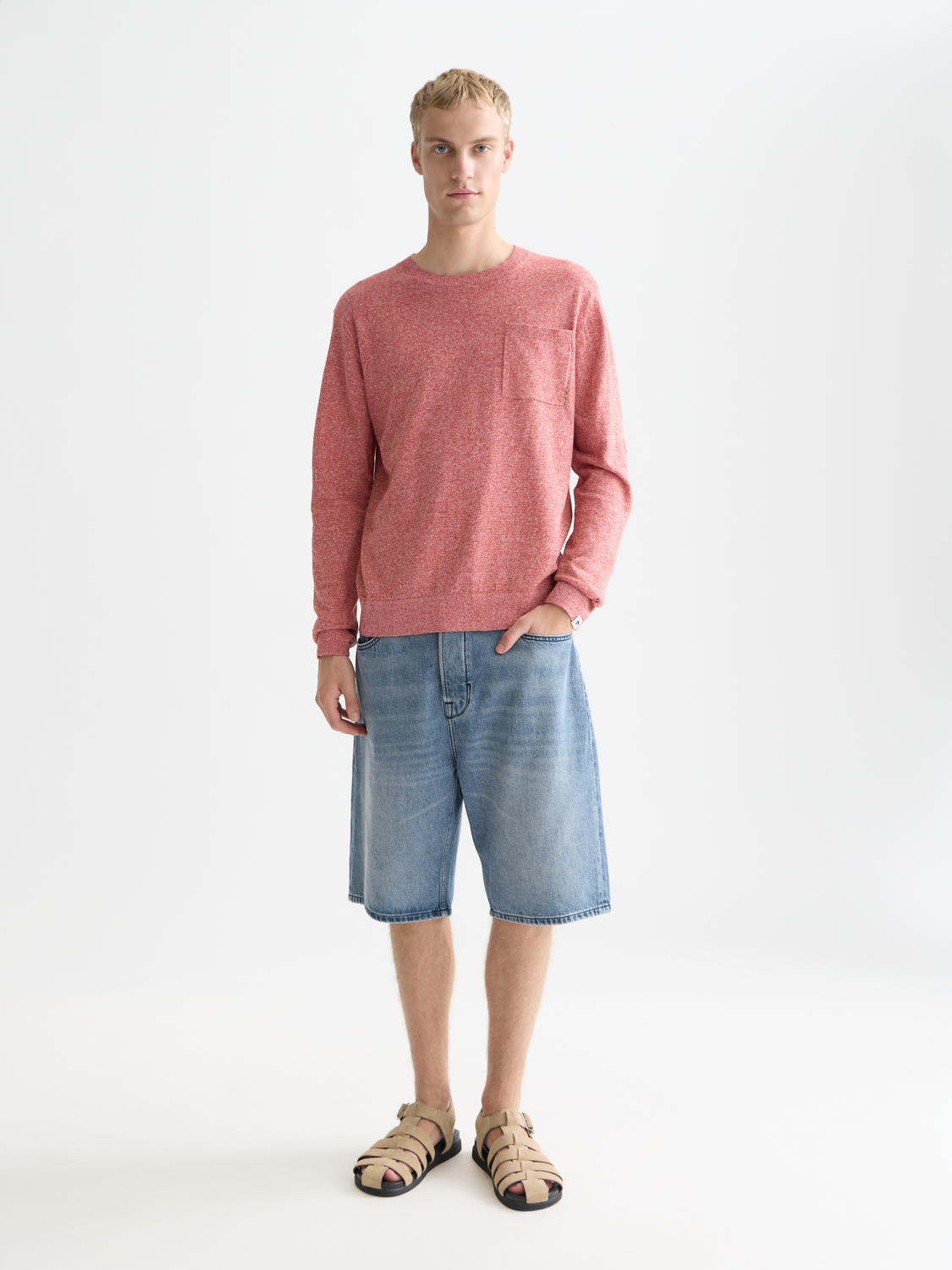 Linen-blend melange pullover - Scotch & Soda AU