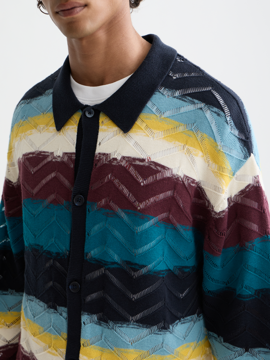 Open structure cardigan - Scotch & Soda AU