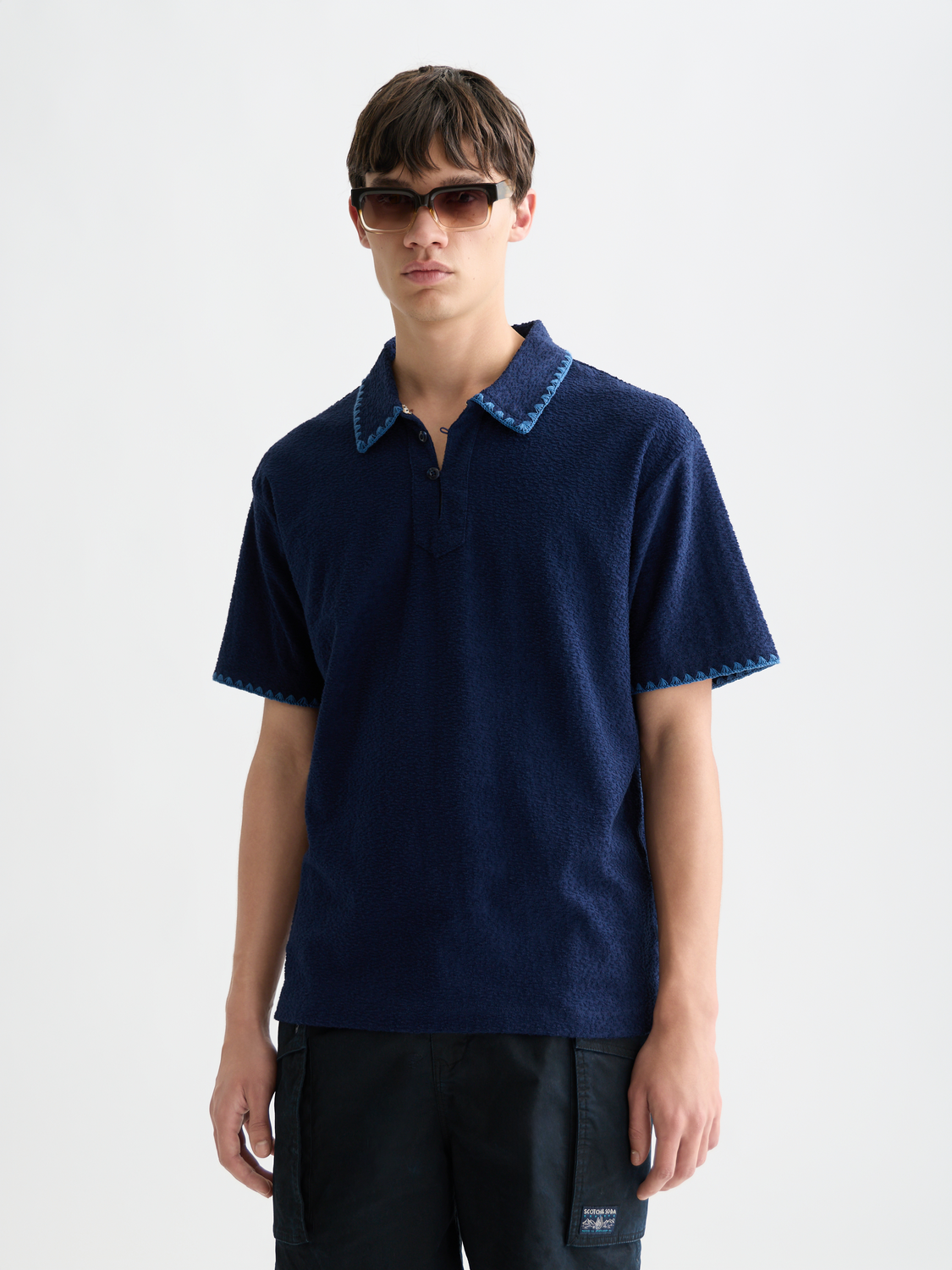 Jacquard towelling polo - Scotch & Soda AU