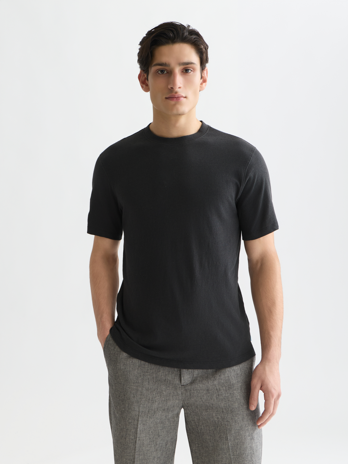 Cotton-linen t-shirt - Scotch & Soda AU
