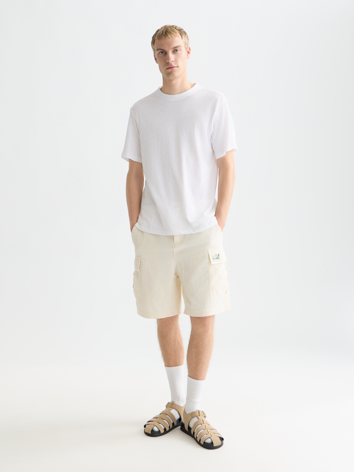 Cotton-linen t-shirt - Scotch & Soda AU