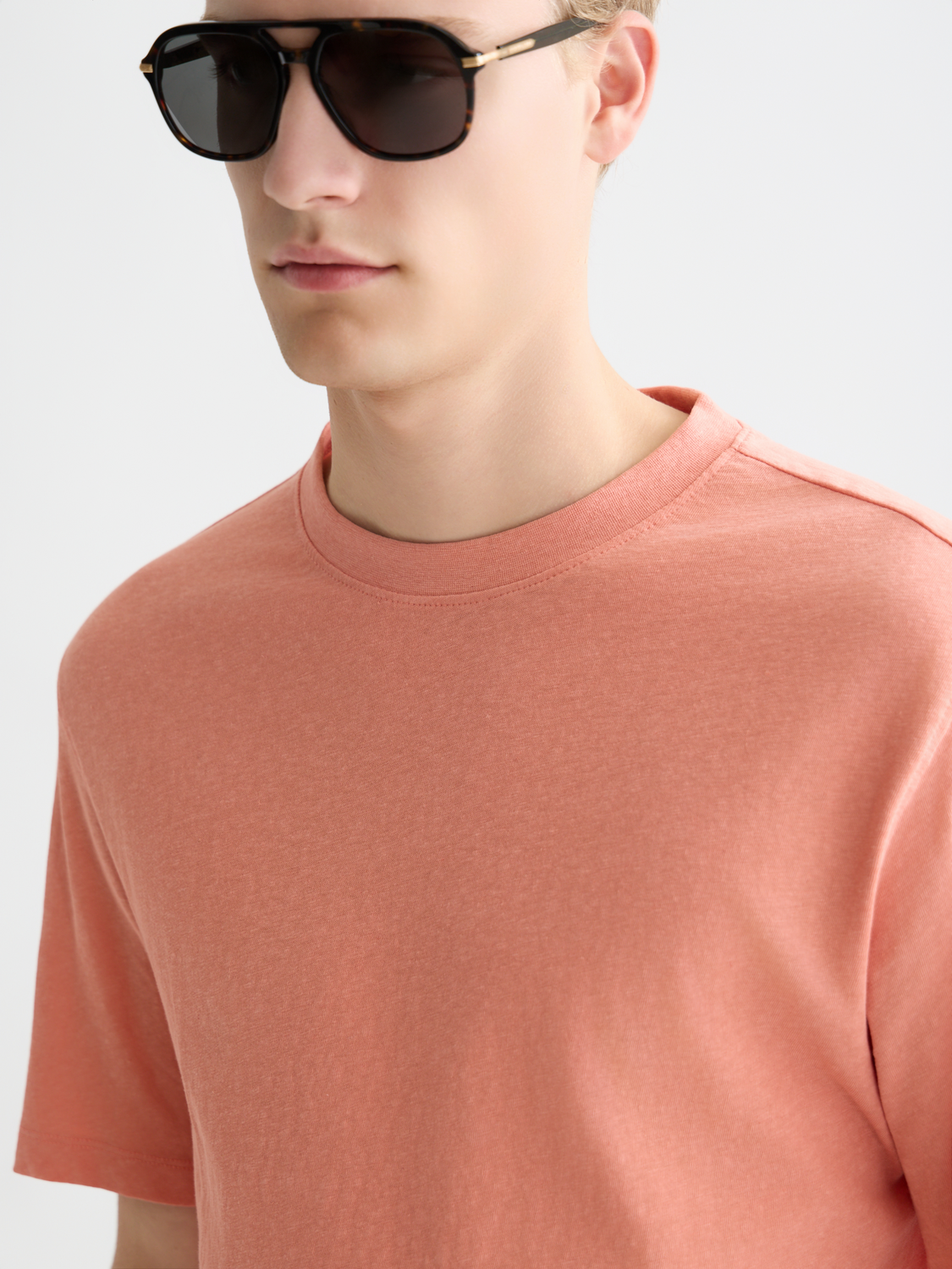 Cotton-linen t-shirt - Scotch & Soda AU