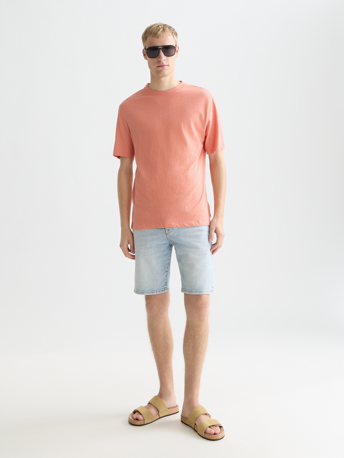 Cotton-linen t-shirt - Scotch & Soda AU