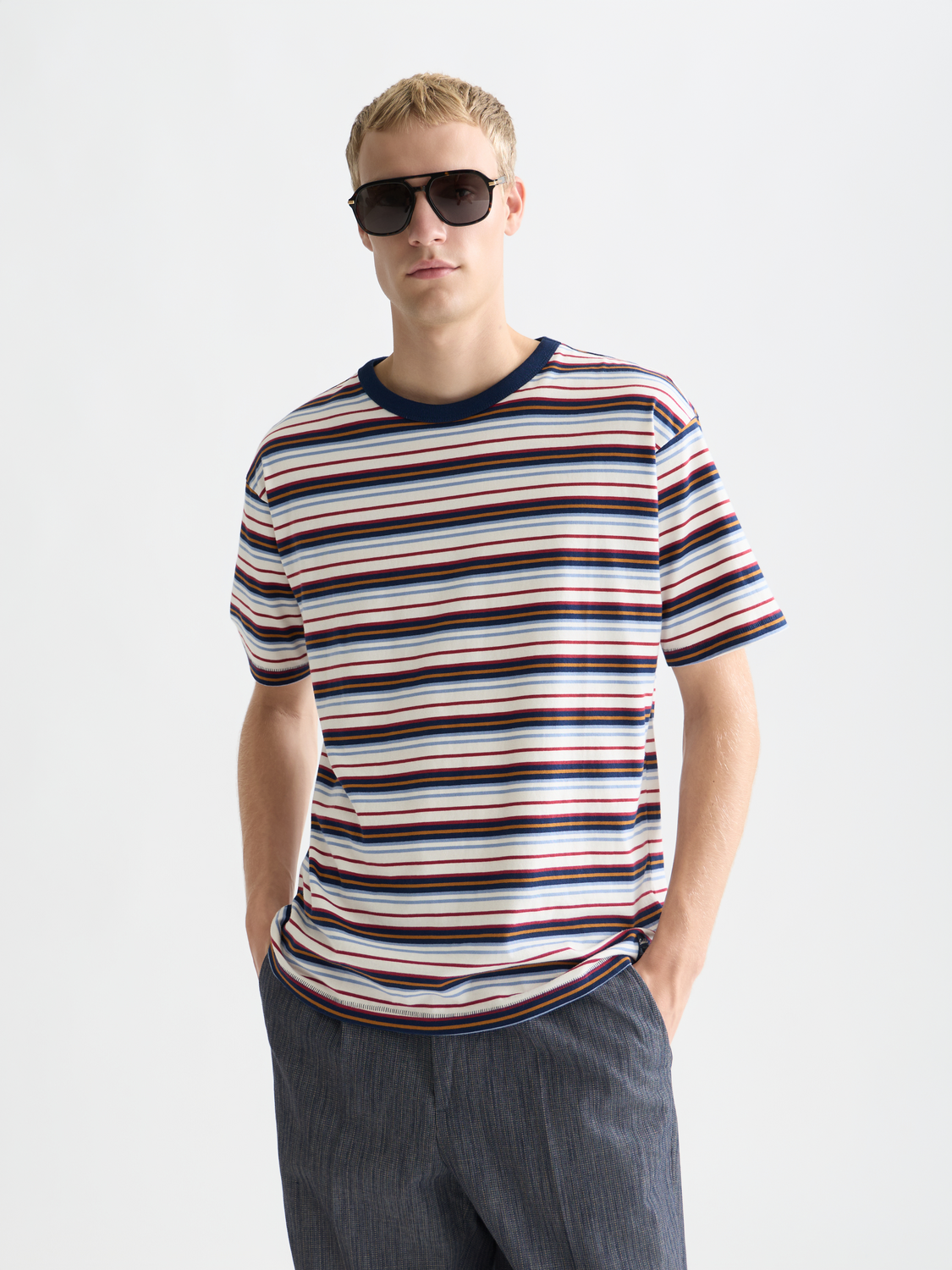 Yarn-dyed t-shirt - Scotch & Soda AU