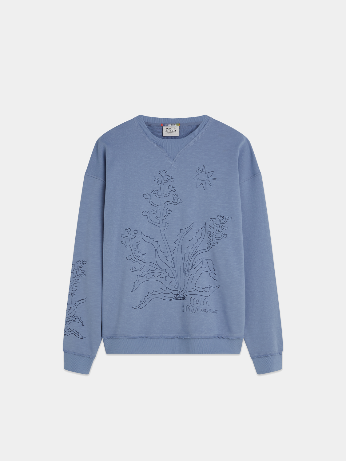 Embroidered sweatshirt - Scotch & Soda AU