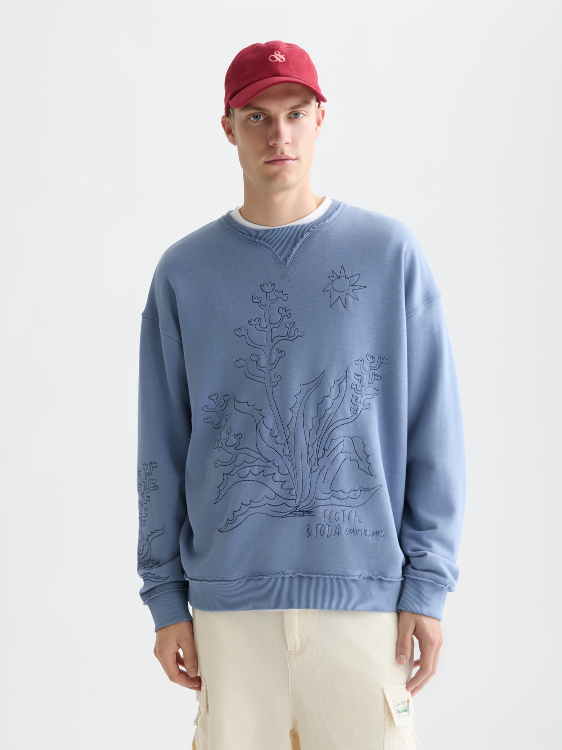 Embroidered sweatshirt - Scotch & Soda AU
