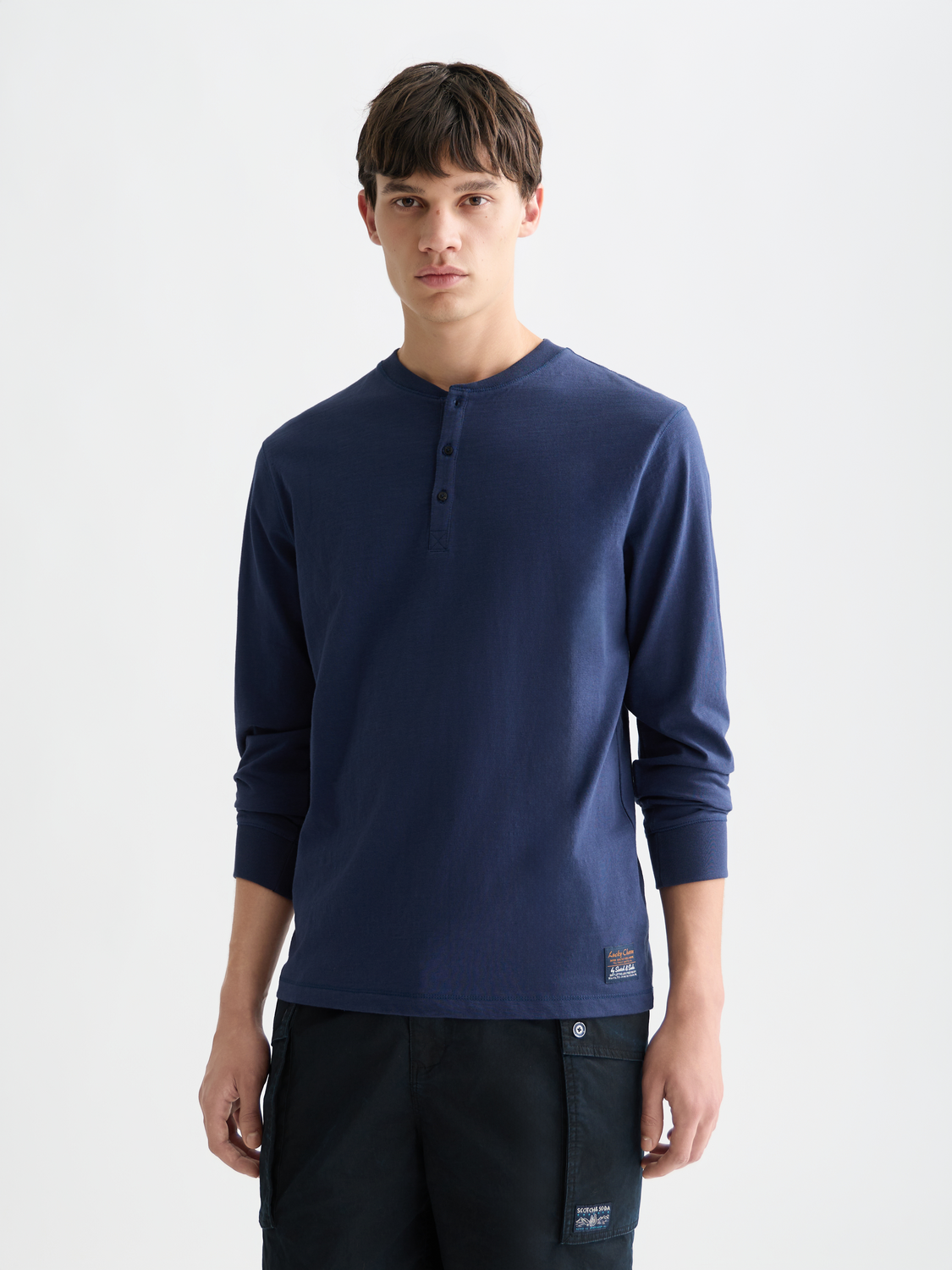 Slub henley shirt - Scotch & Soda AU