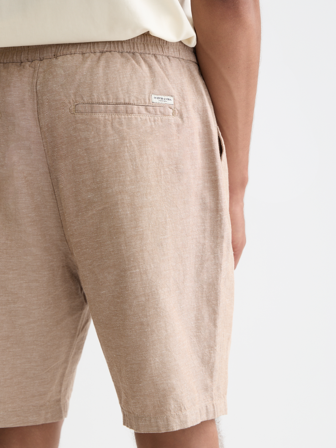 Fave cotton-linen shorts - Scotch & Soda AU