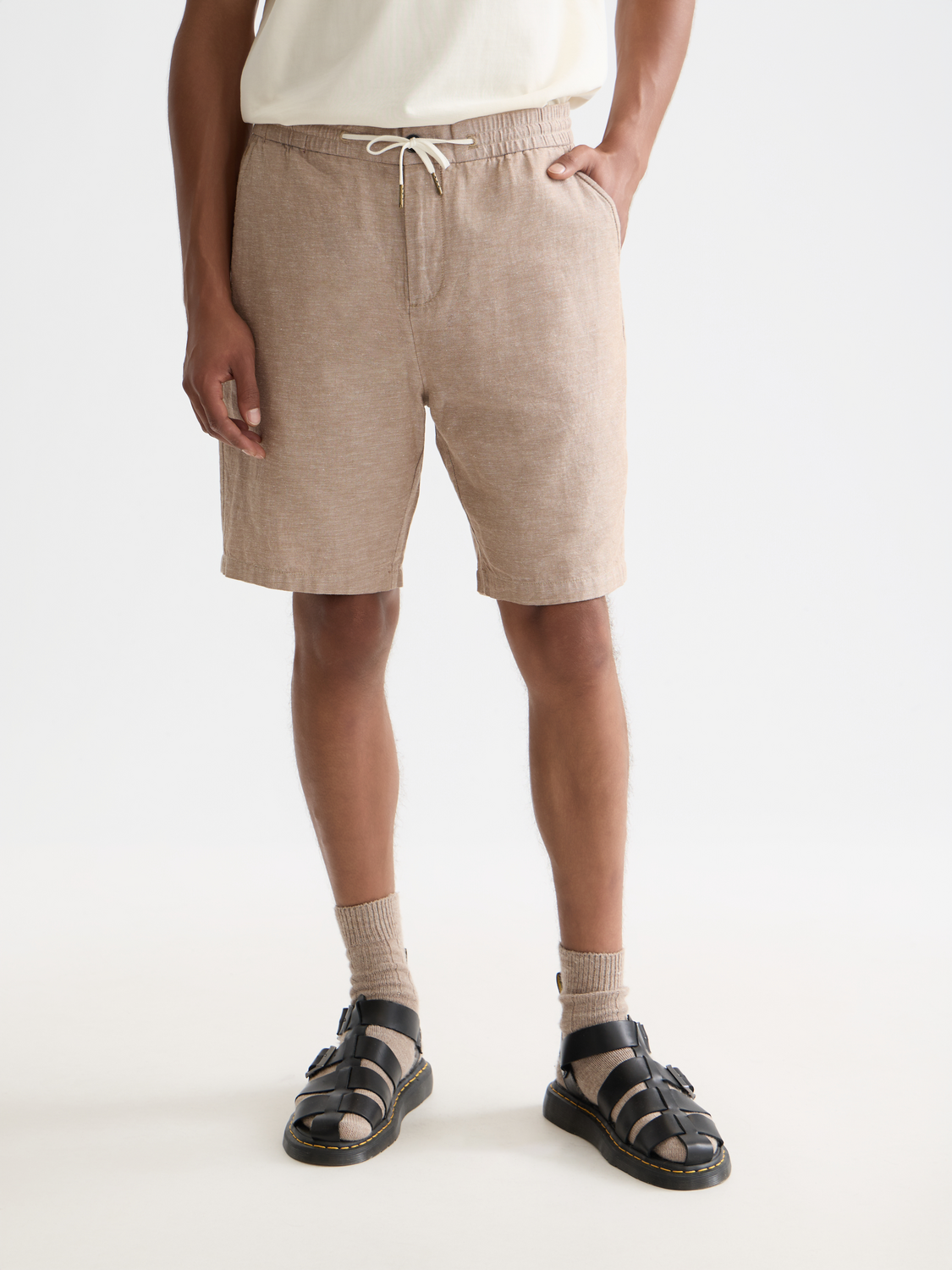 Fave cotton-linen shorts - Scotch & Soda AU
