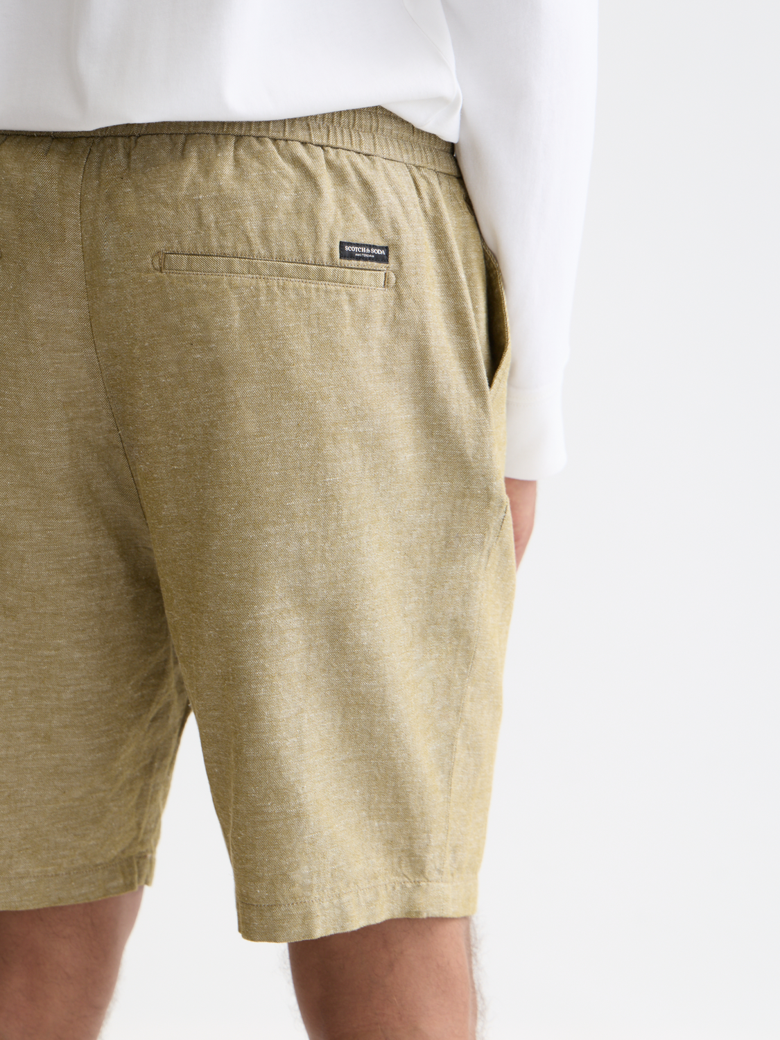 Fave cotton-linen shorts - Scotch & Soda AU