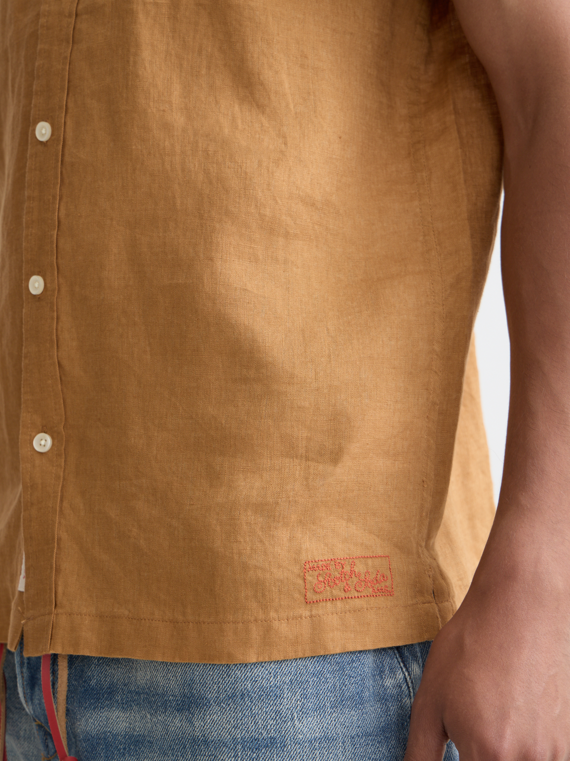 Short sleeved linen shirt - Scotch & Soda AU
