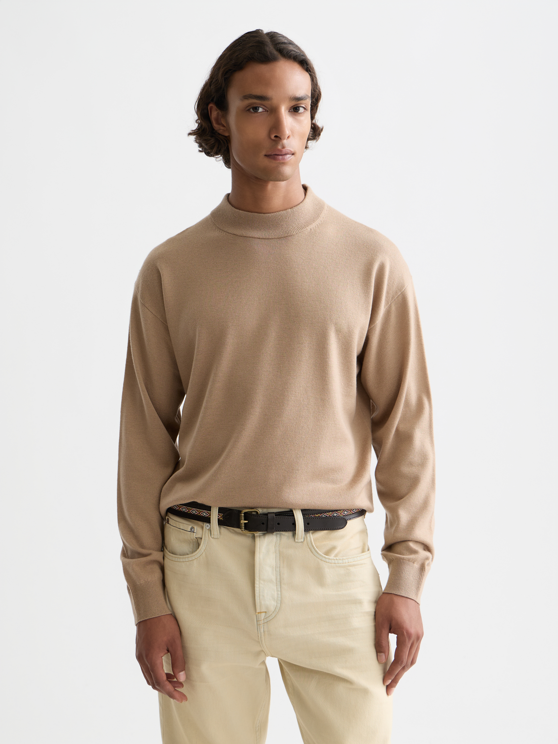 Dropped shoulder mock neck - Scotch & Soda AU