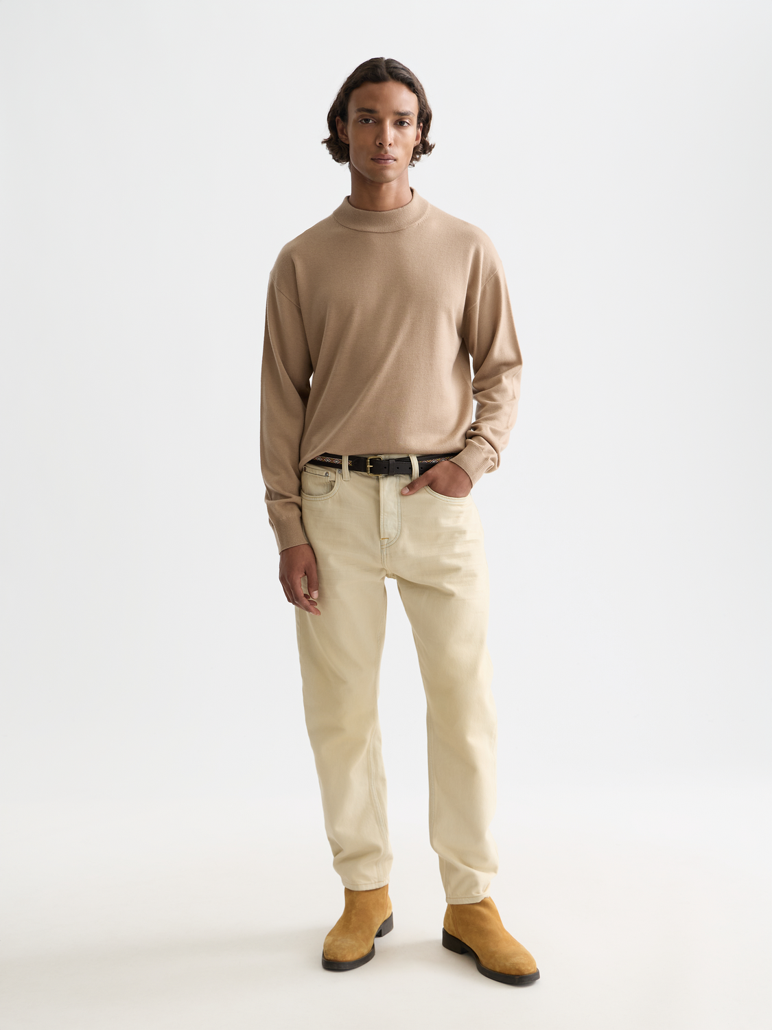 Dropped shoulder mock neck - Scotch & Soda AU