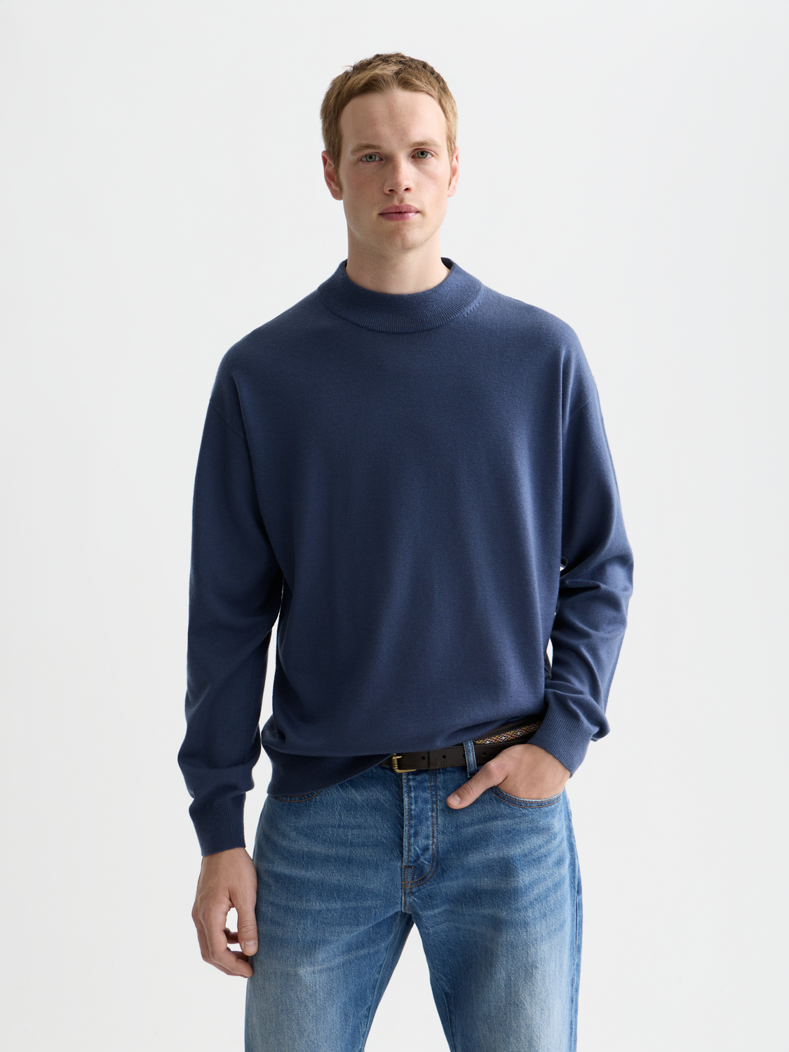 Dropped shoulder mock neck - Scotch & Soda AU