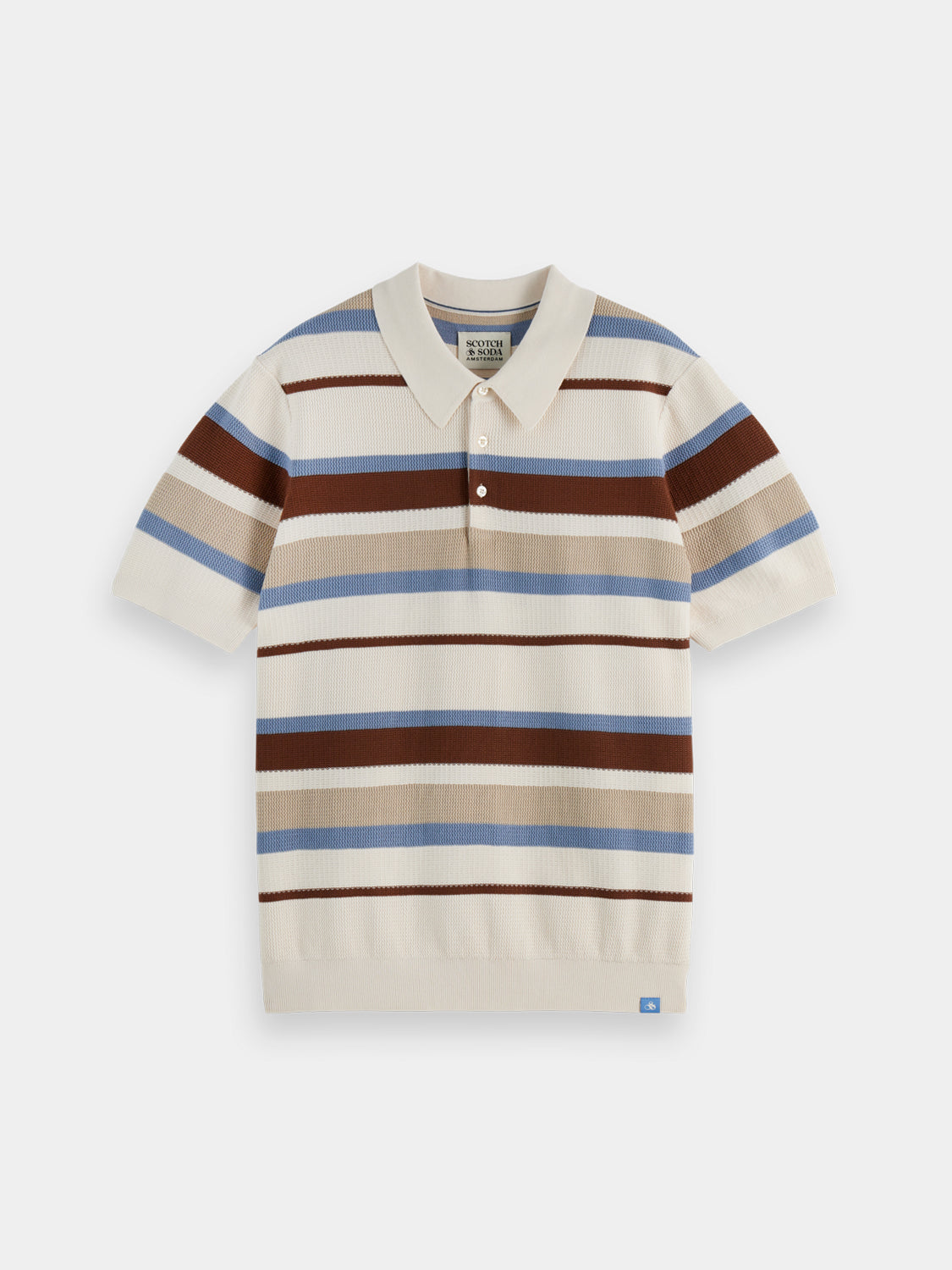 Knitted striped polo - Scotch & Soda AU