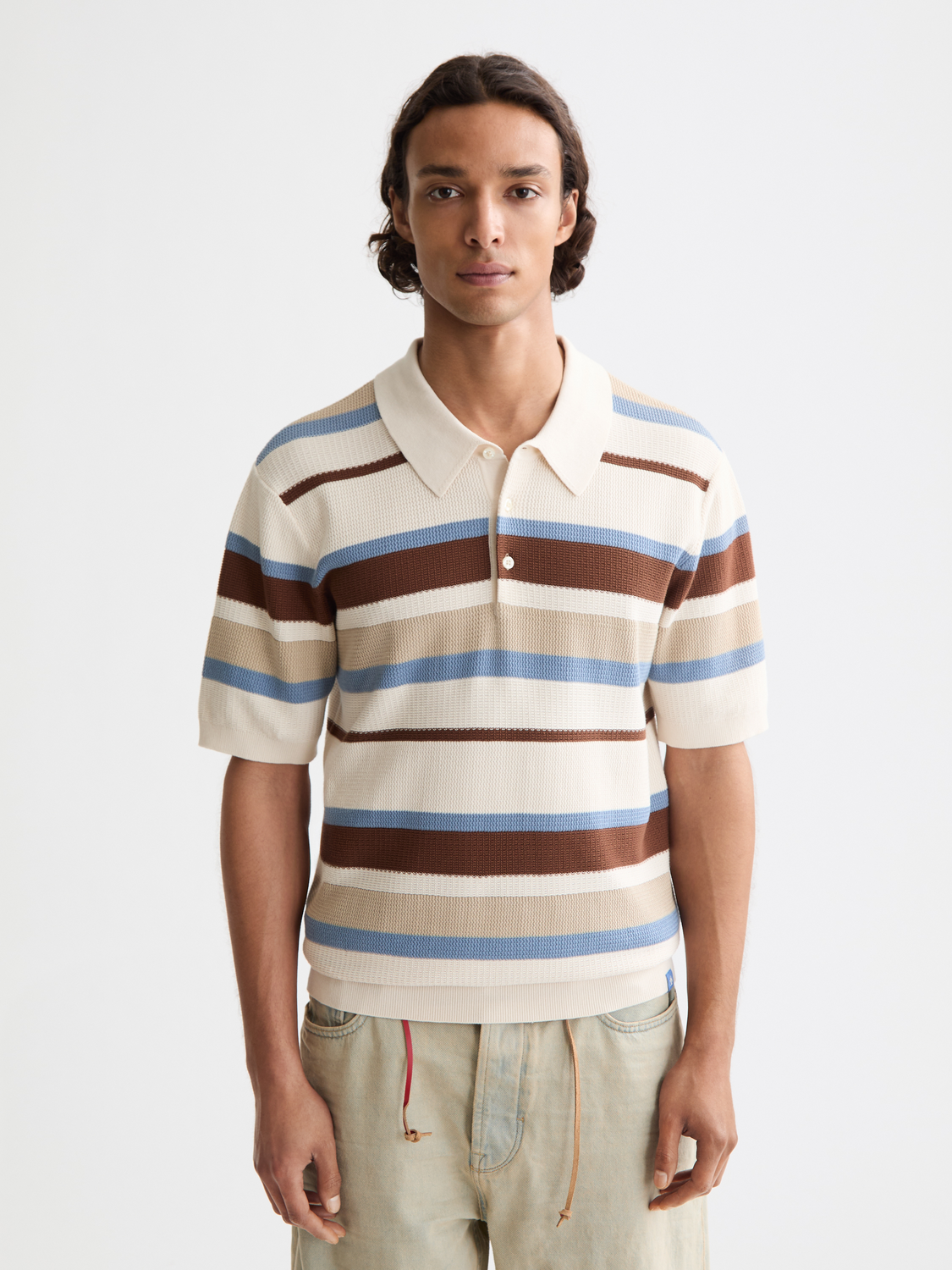 Knitted striped polo - Scotch & Soda AU