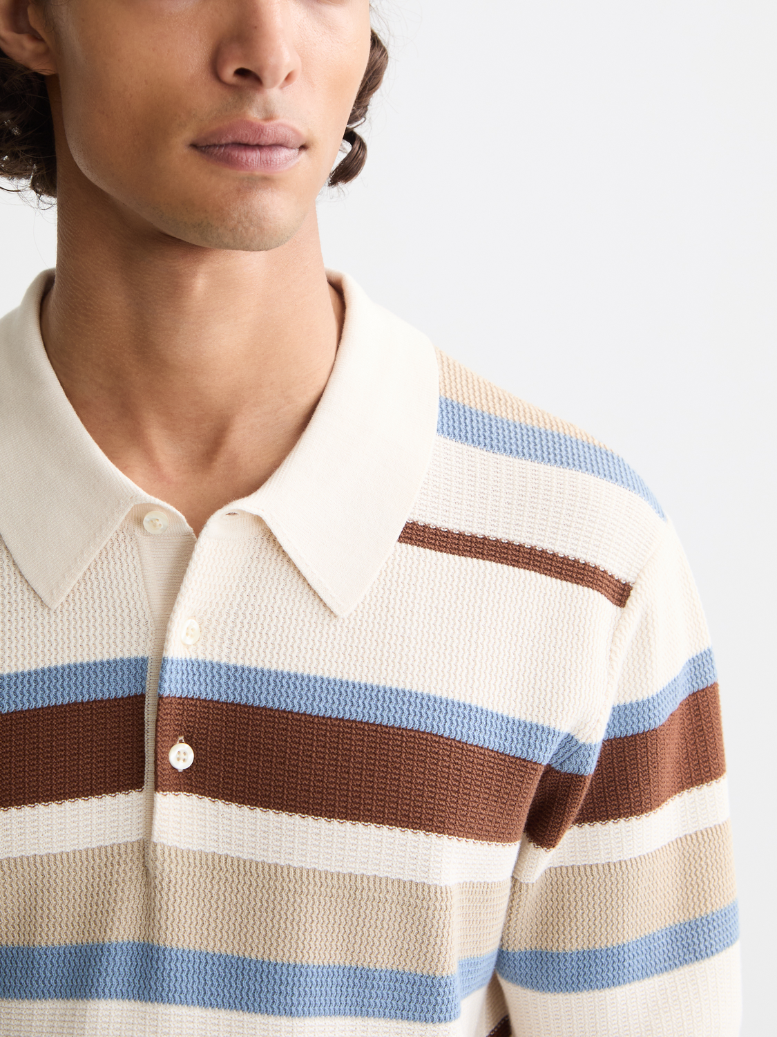 Knitted striped polo - Scotch & Soda AU