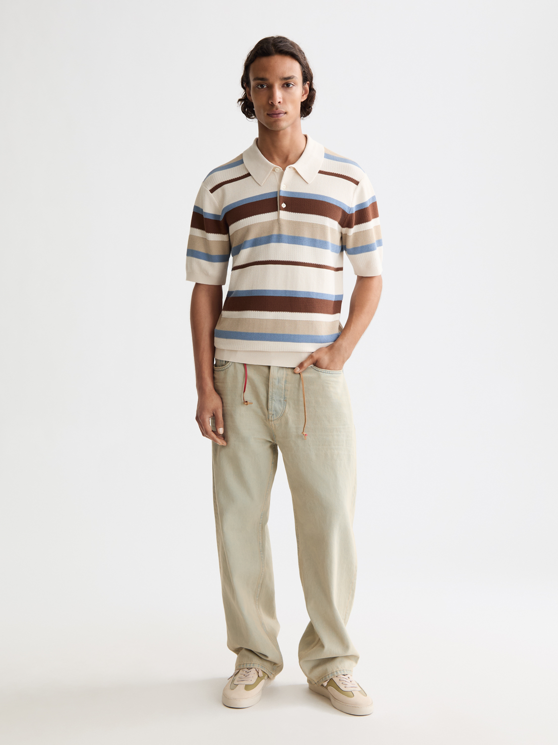 Knitted striped polo - Scotch & Soda AU