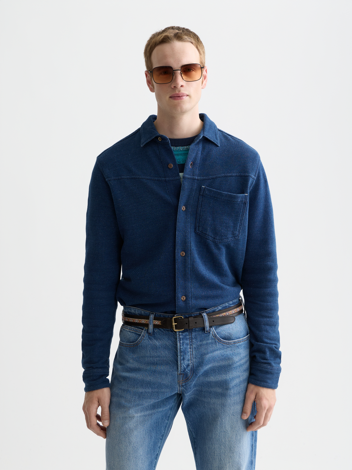 Washed indigo shirt - Scotch & Soda AU