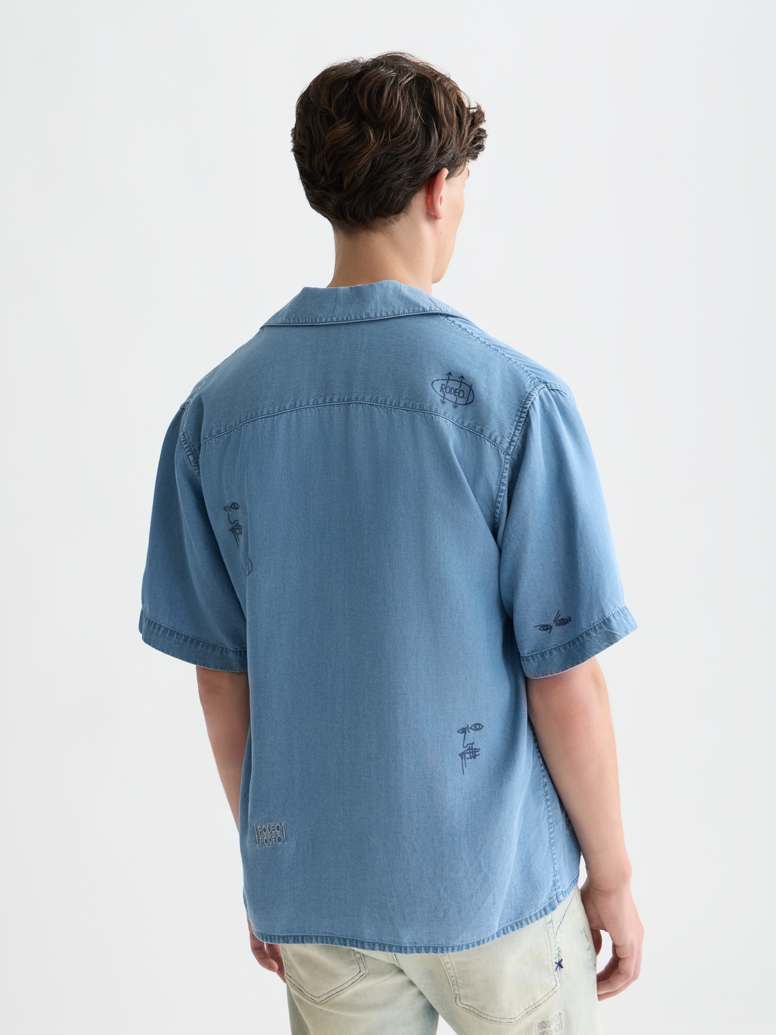 Basquiat tencel S/S shirt - Scotch & Soda AU