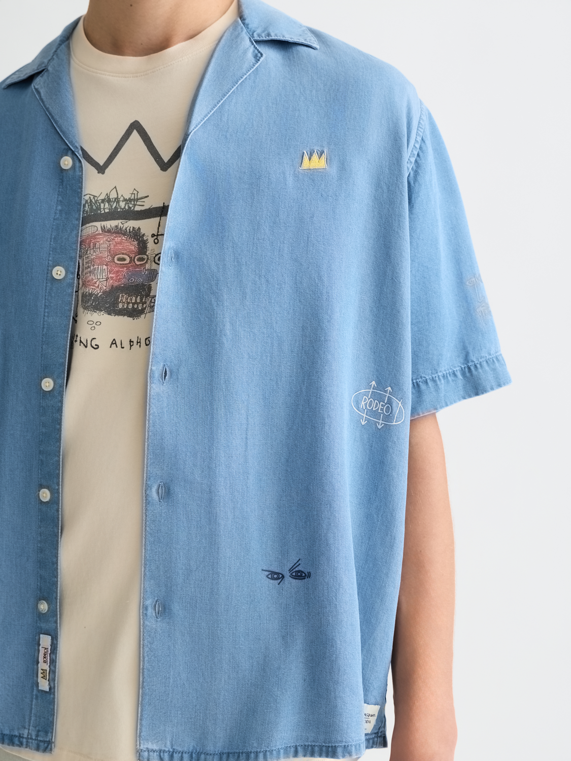 Basquiat tencel S/S shirt - Scotch & Soda AU