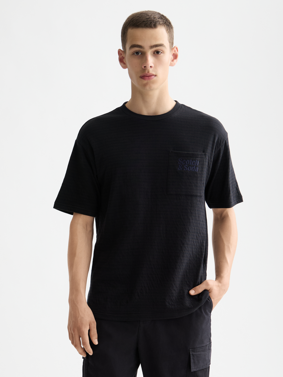 Double face pocket t-shirt - Scotch & Soda AU