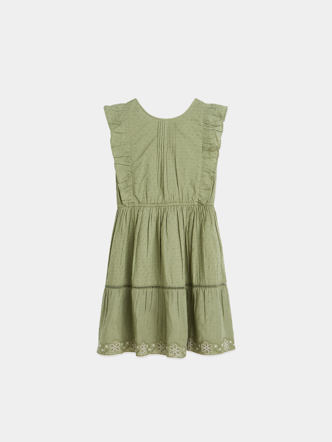 Kids - Embroidered jacquard dress - Scotch & Soda AU