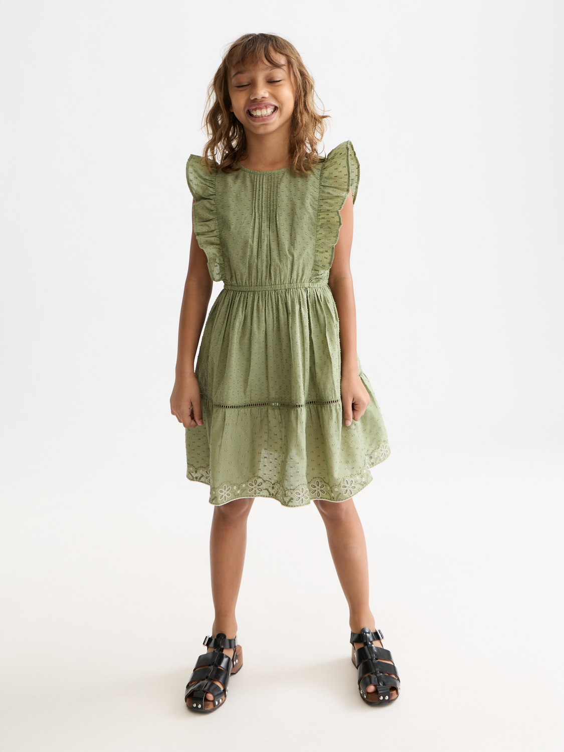 Kids - Embroidered jacquard dress - Scotch & Soda AU