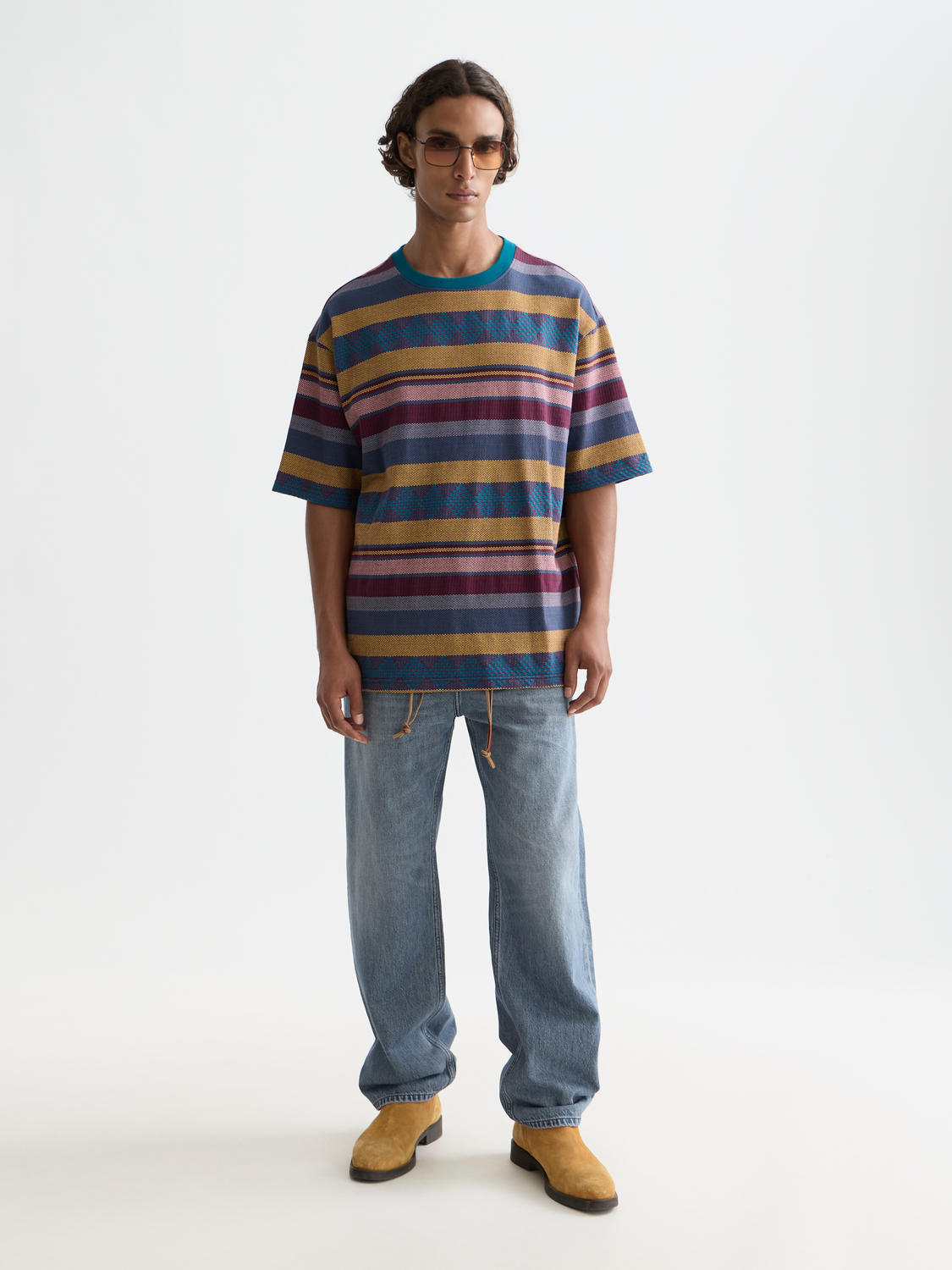 Jacquard knitted t-shirt - Scotch & Soda AU