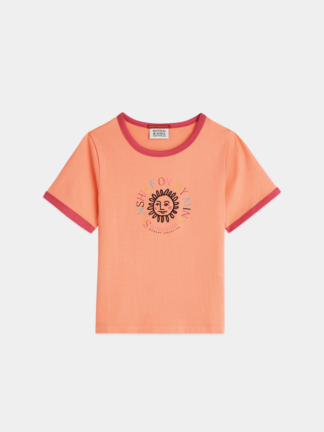 Kids - Artwork ringer t-shirt - Scotch & Soda AU