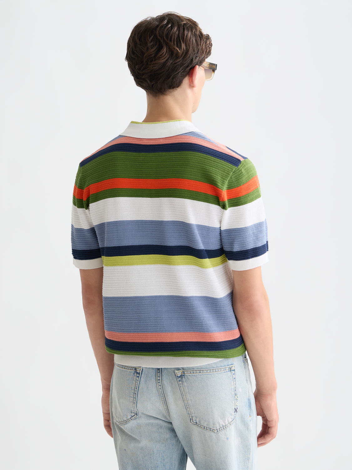 Knitted striped polo - Scotch & Soda AU