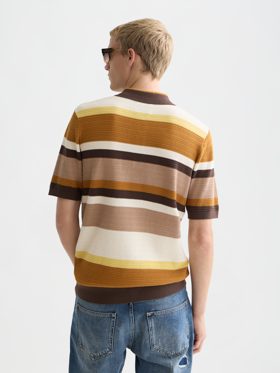 Knitted striped polo - Scotch & Soda AU