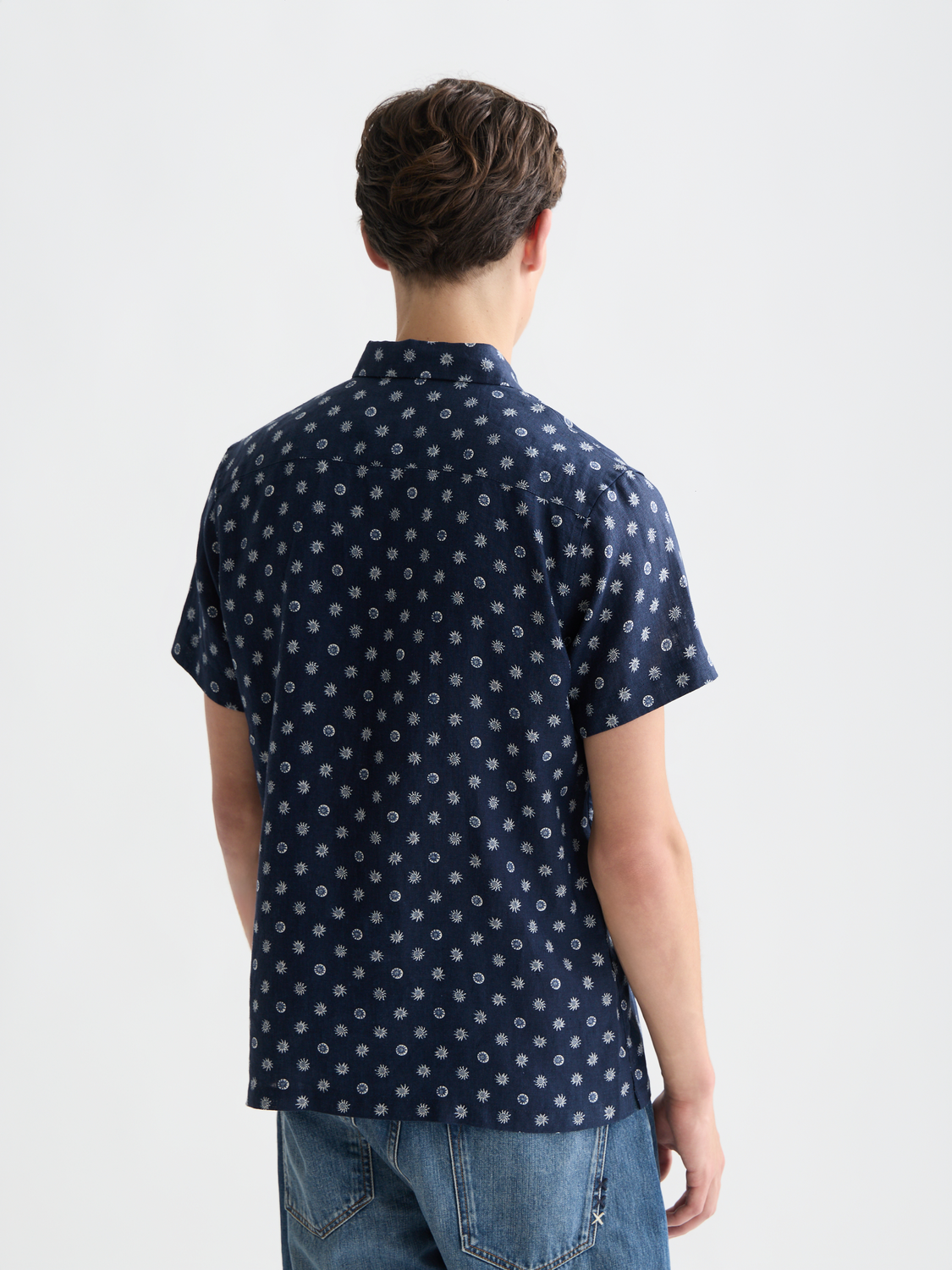 Printed short sleeved linen shirt - Scotch & Soda AU