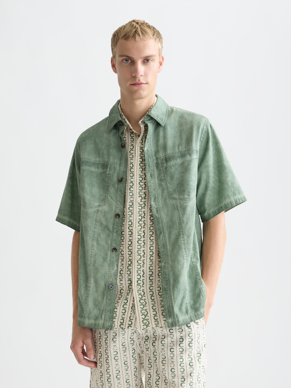 Washed short sleeved shirt - Scotch & Soda AU