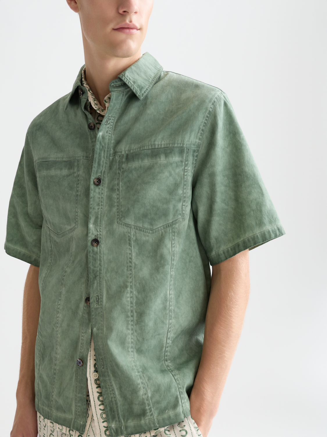 Washed short sleeved shirt - Scotch & Soda AU