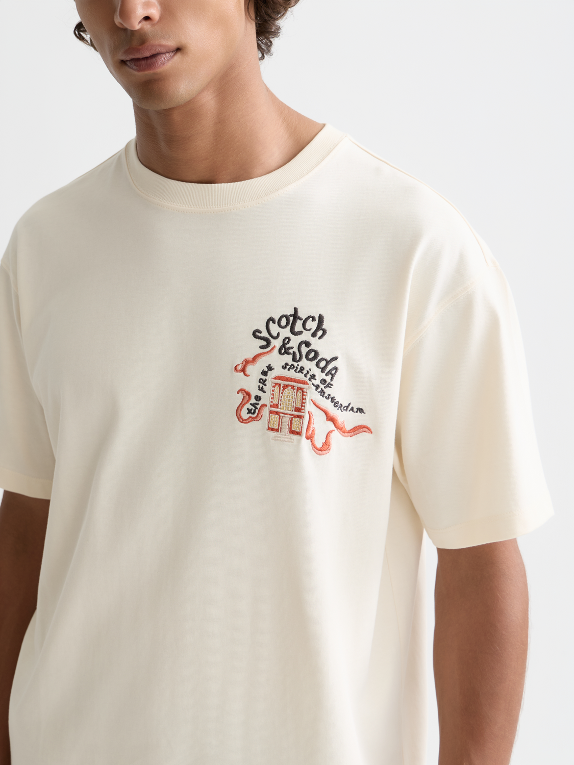 Embroidered t-shirt - Scotch & Soda AU