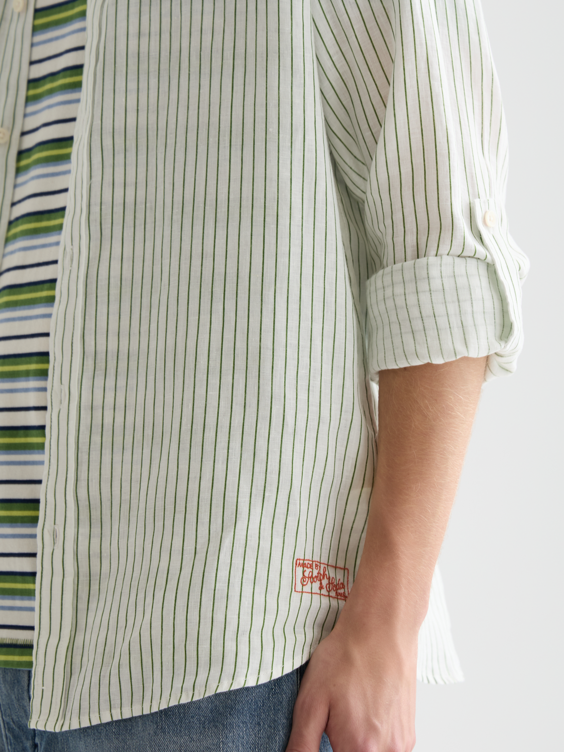 Striped linen shirt