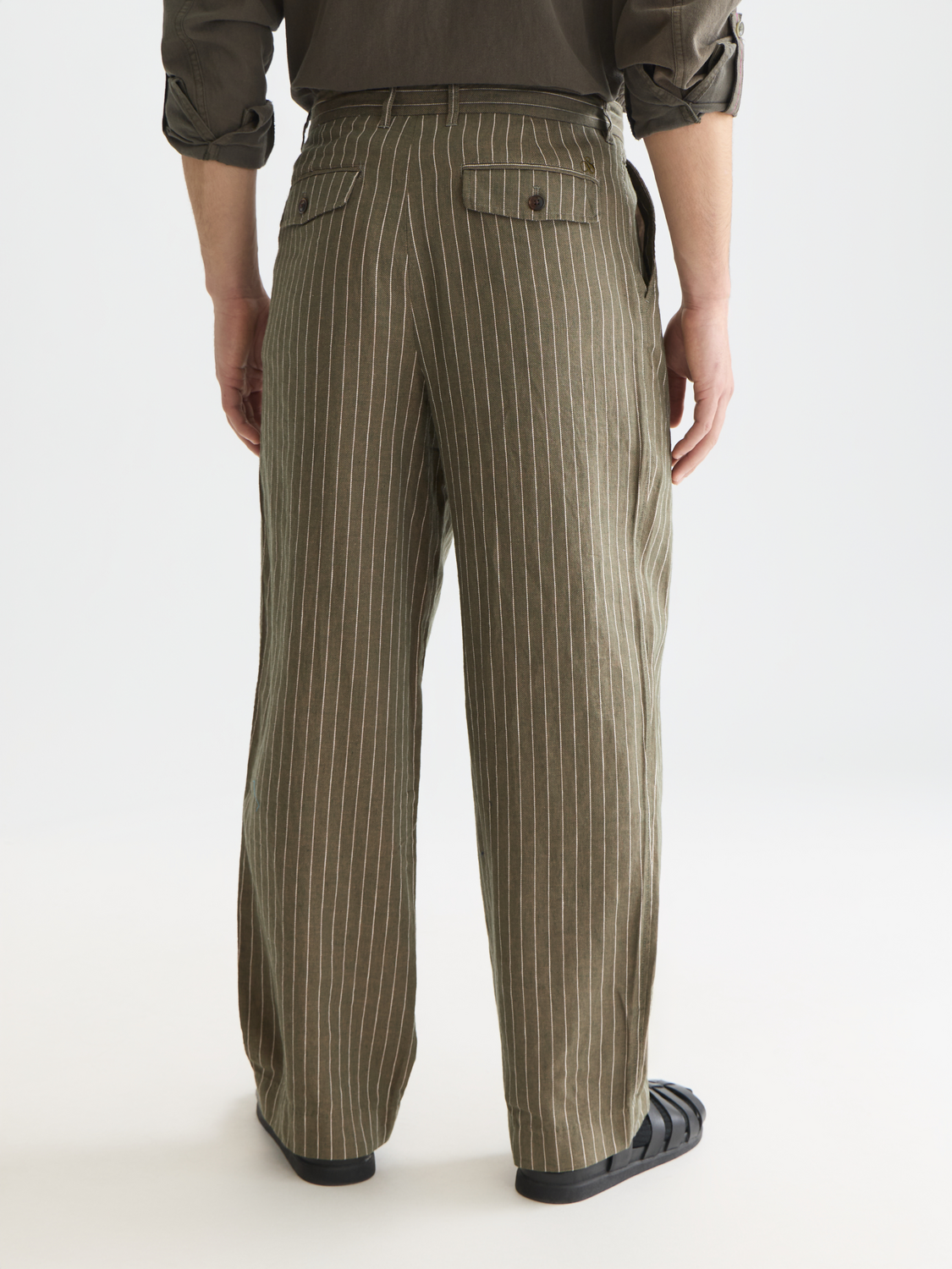 Pleated pinstriped chino - Scotch & Soda AU