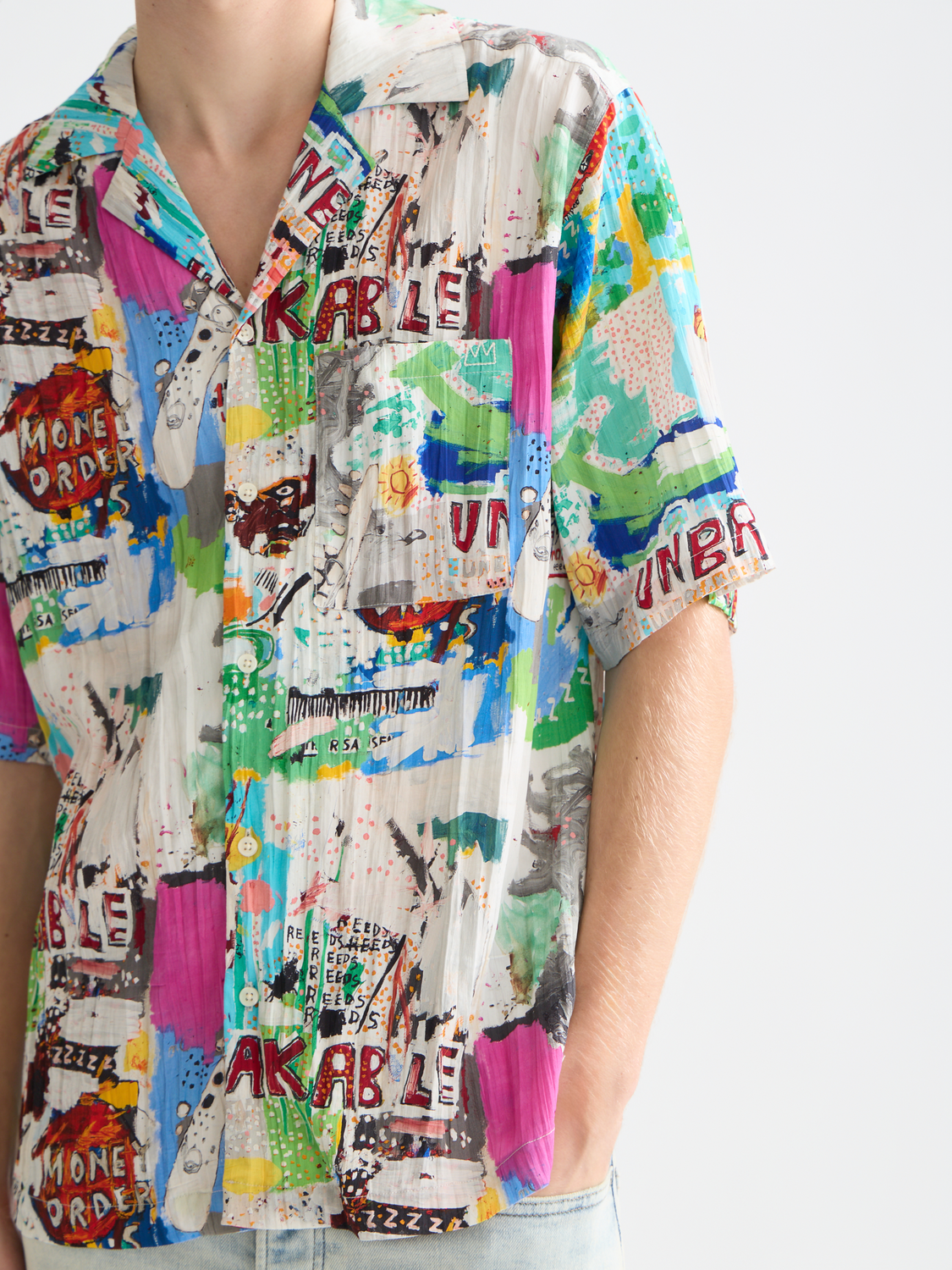 Basquiat relaxed fit S/S shirt - Scotch & Soda AU